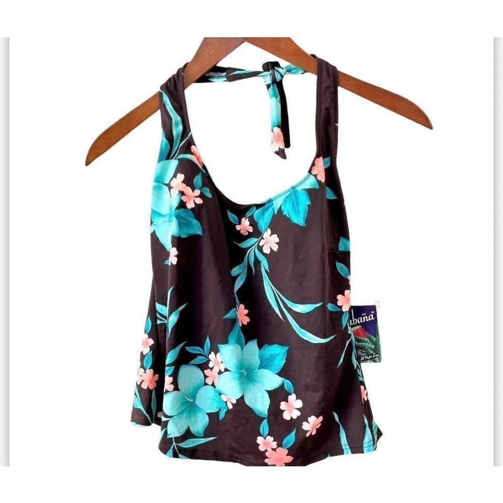 La Cabana floral padded bathing suit  top